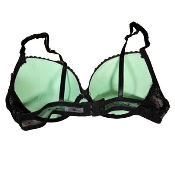 Hers by Herman Green & Black Lace Bra Sz 34C - Picture 2 of 4